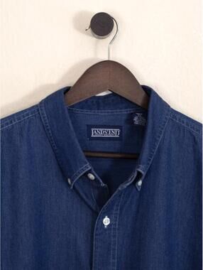 Lands’ End Denim Button-Down Shirt